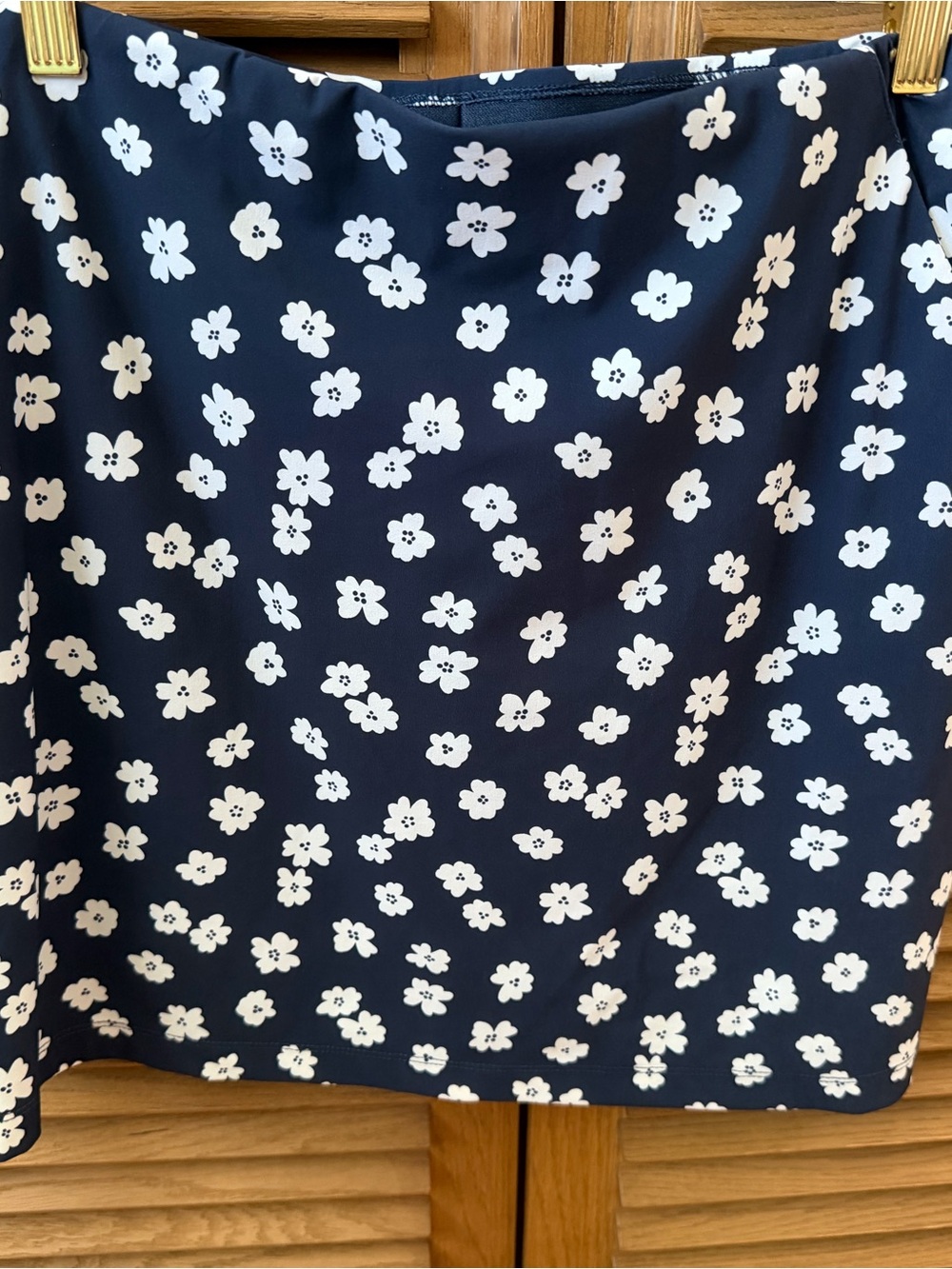 Women's Navy Floral Mini Skirt